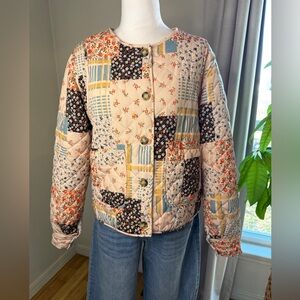 Floral Patchwork Quilted Jacket